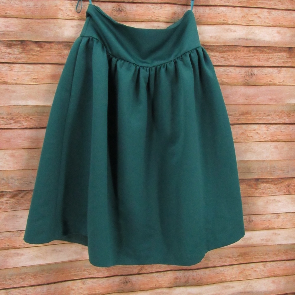 J. Crew Emerald Green Midi Skirt 4